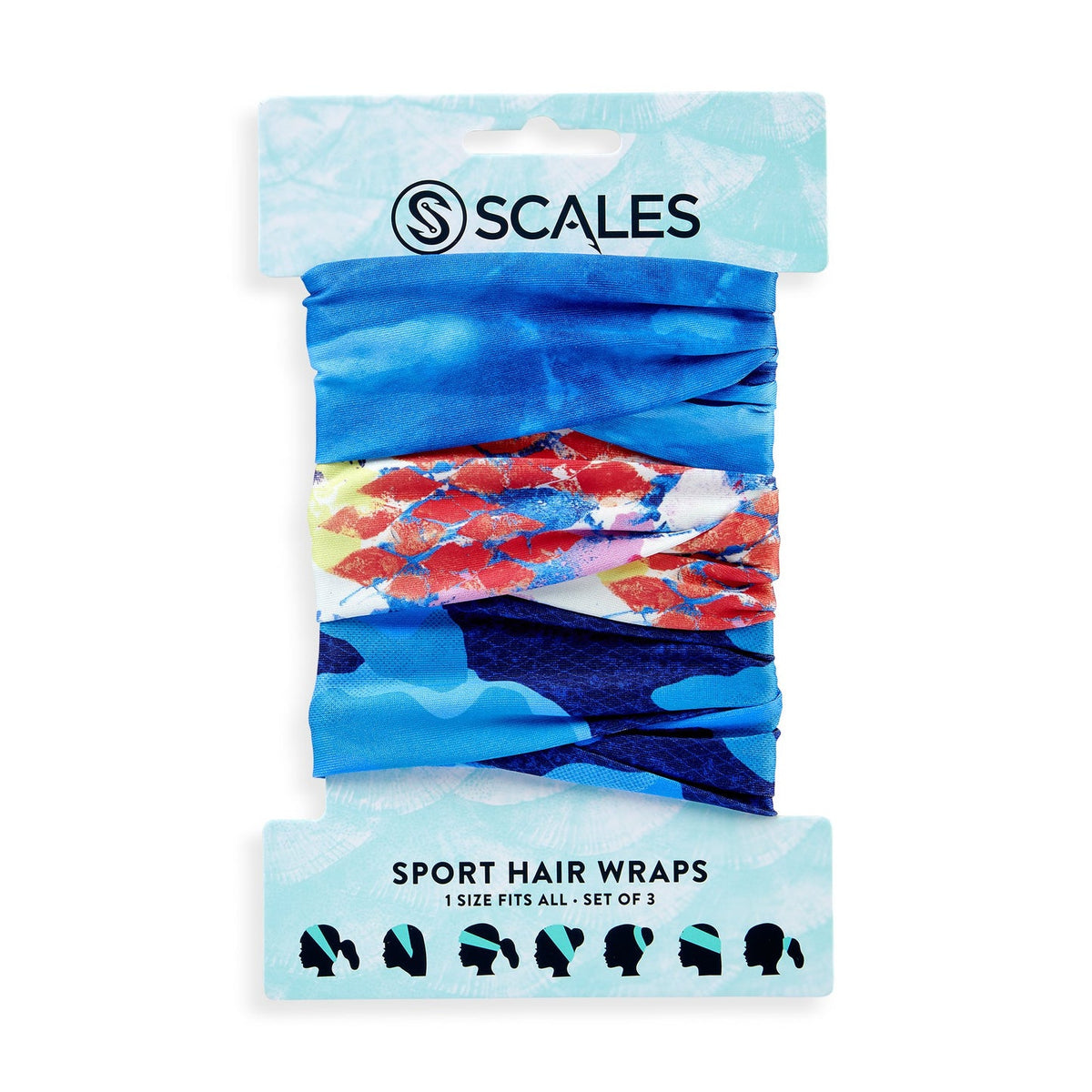 SCALES Sport Hair Wrap Combo Pack Tropical OG