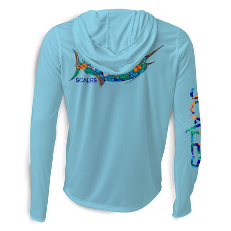 SCALES 808 Marlin Hooded Long Sleeve Performance Shirt
