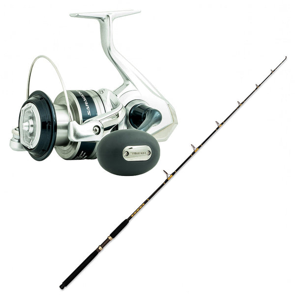 Shimano SARAGOSA SW A 14000XG with CHAOS SPC 20-40 6FT6IN Composite Spin  Gold Combo