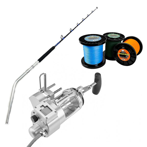 PENN International VI Hooker Electric 50 VISW Detachable Silver With SW  80-100 Sword SiC Curv Tournament Series CG 60 from HOOKER/CHAOS - CHAOS  Fishing