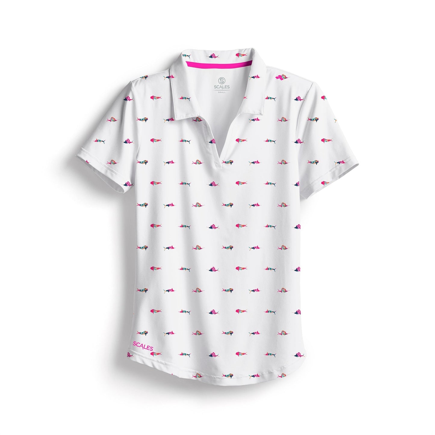 SCALES Trippy Fish Womens Polo