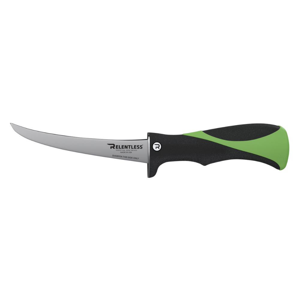 RELENTLESS Curved Fillet Knife and Sheath