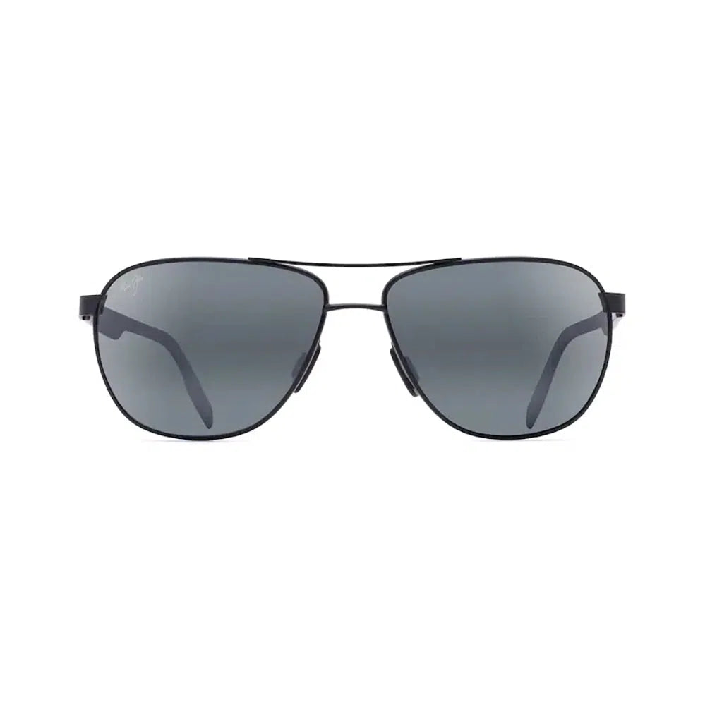 MAUI JIM Castles Sunglasses Matte Black | Neutral Grey