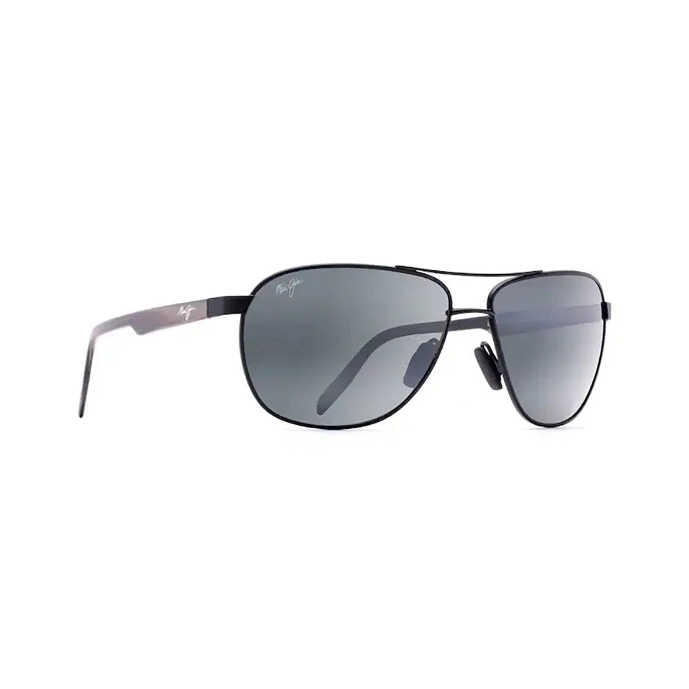 MAUI JIM Castles Sunglasses Matte Black | Neutral Grey