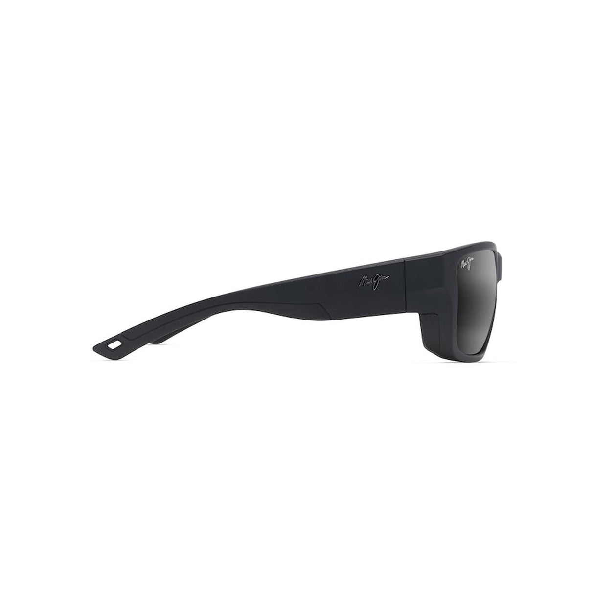 MAUI JIM Amberjack Sunglasses Matte Black with Black Rubber | Neutral Grey