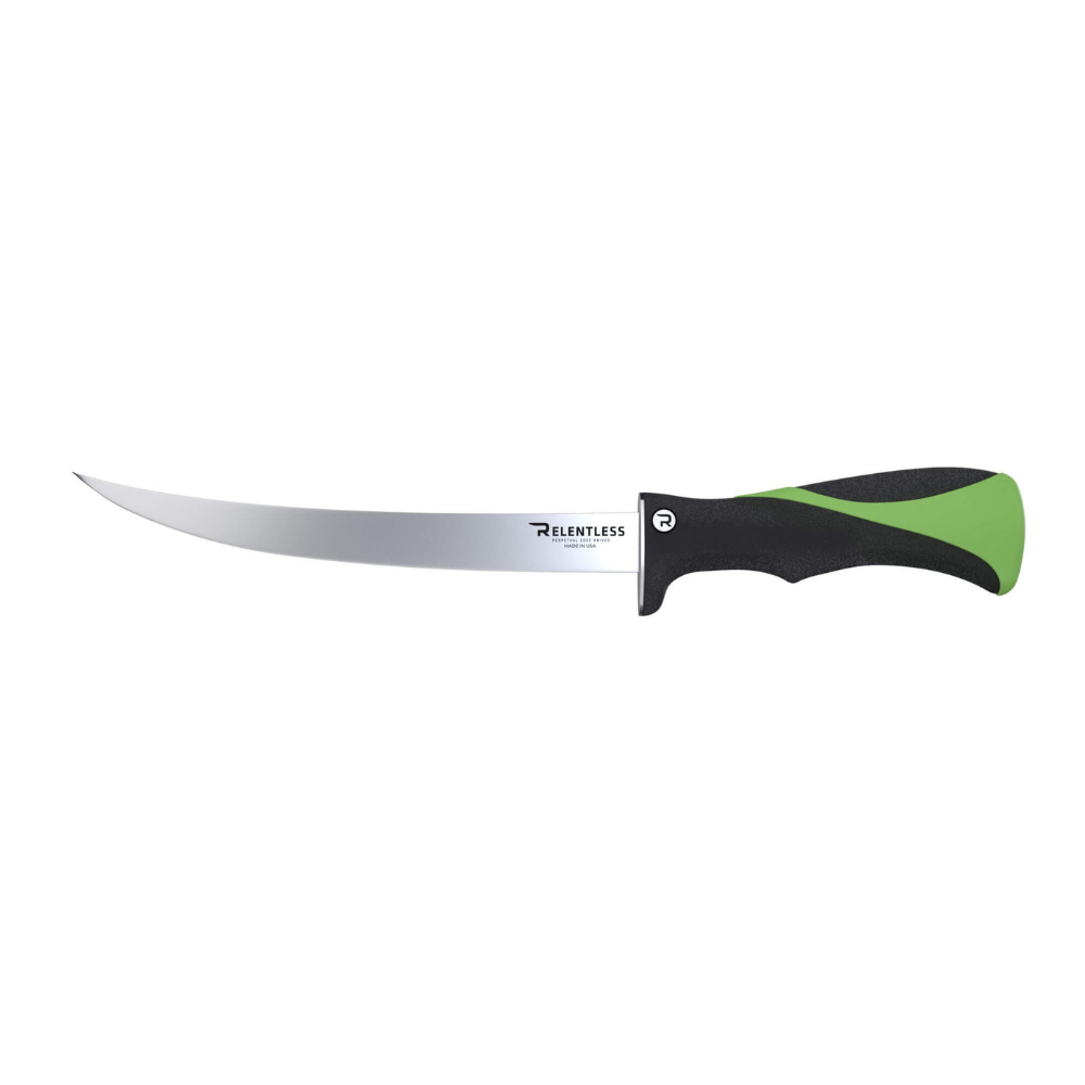 RELENTLESS Curved Fillet Knife and Sheath
