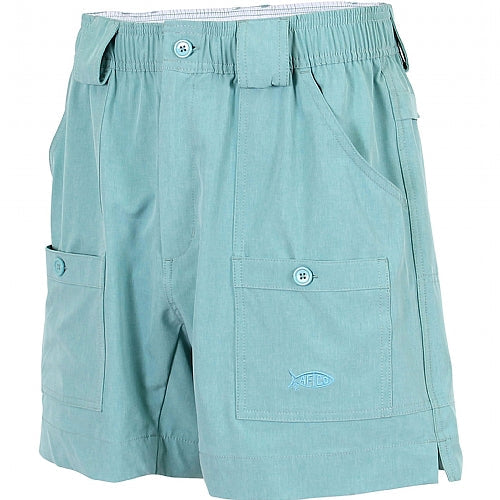 AFTCO Mens Stretch Original Fishing Shorts - Silver Heather - 28