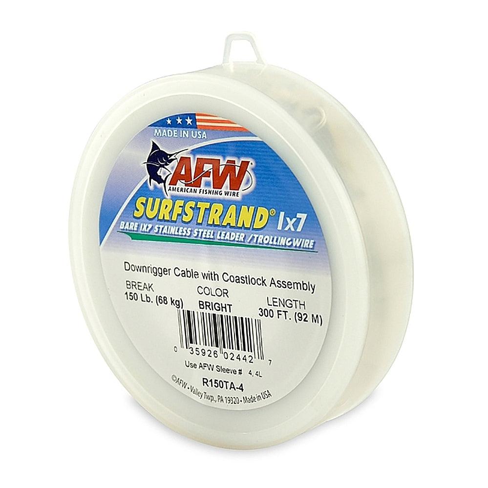 American Fishing Wire Downrigger Cable Bright 300FT :150#