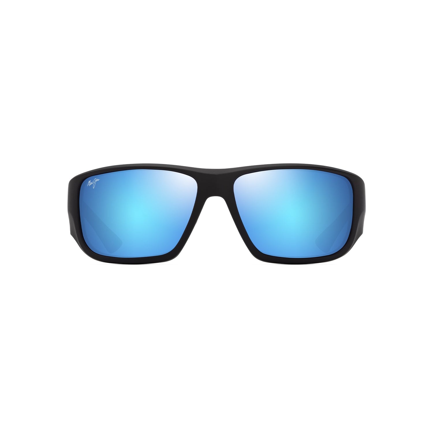 MAUI JIM Keha Sunglasses Matte Black |  Blue Hawaii