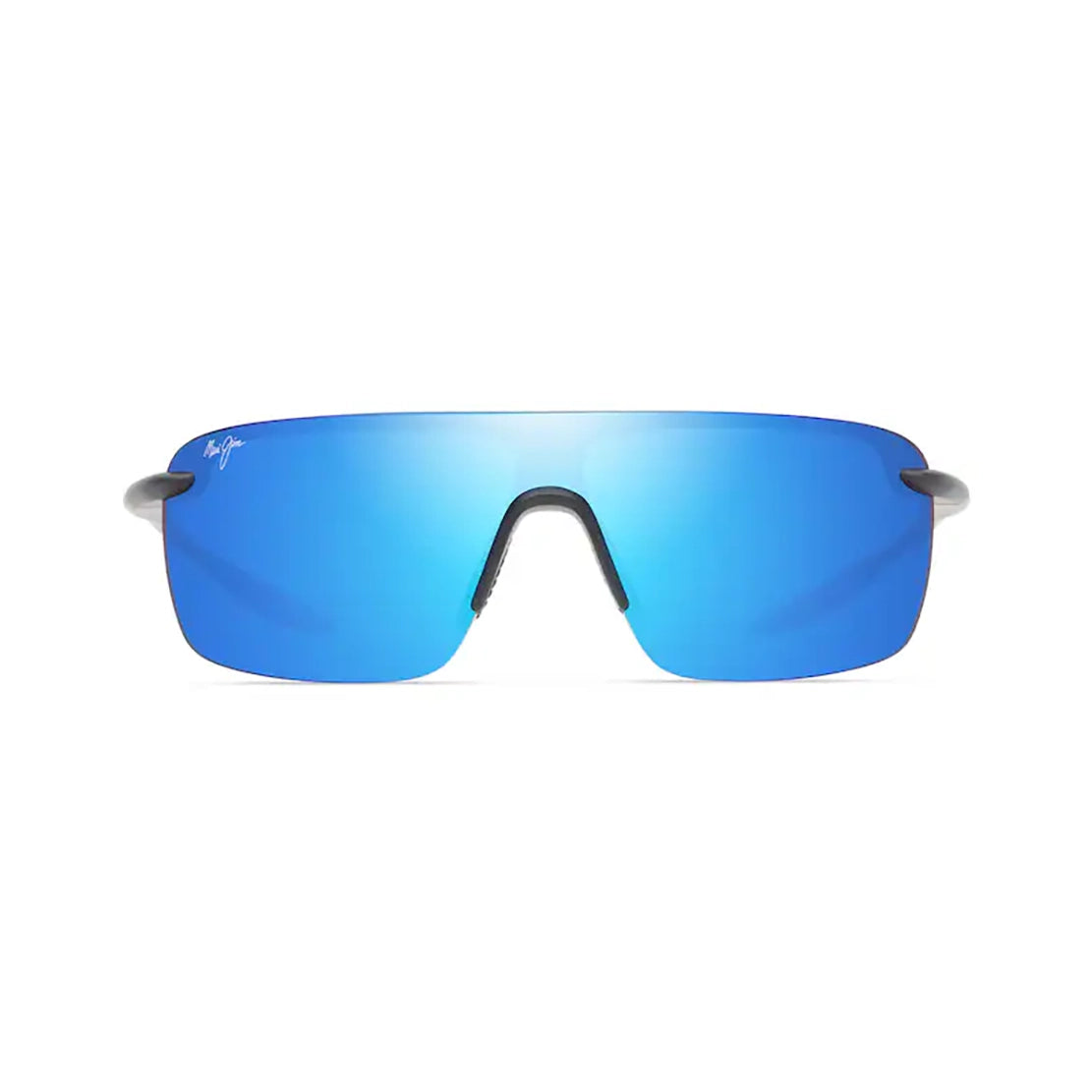 MAUI JIM Pālulu Sunglasses Matte Black| Blue Hawaii