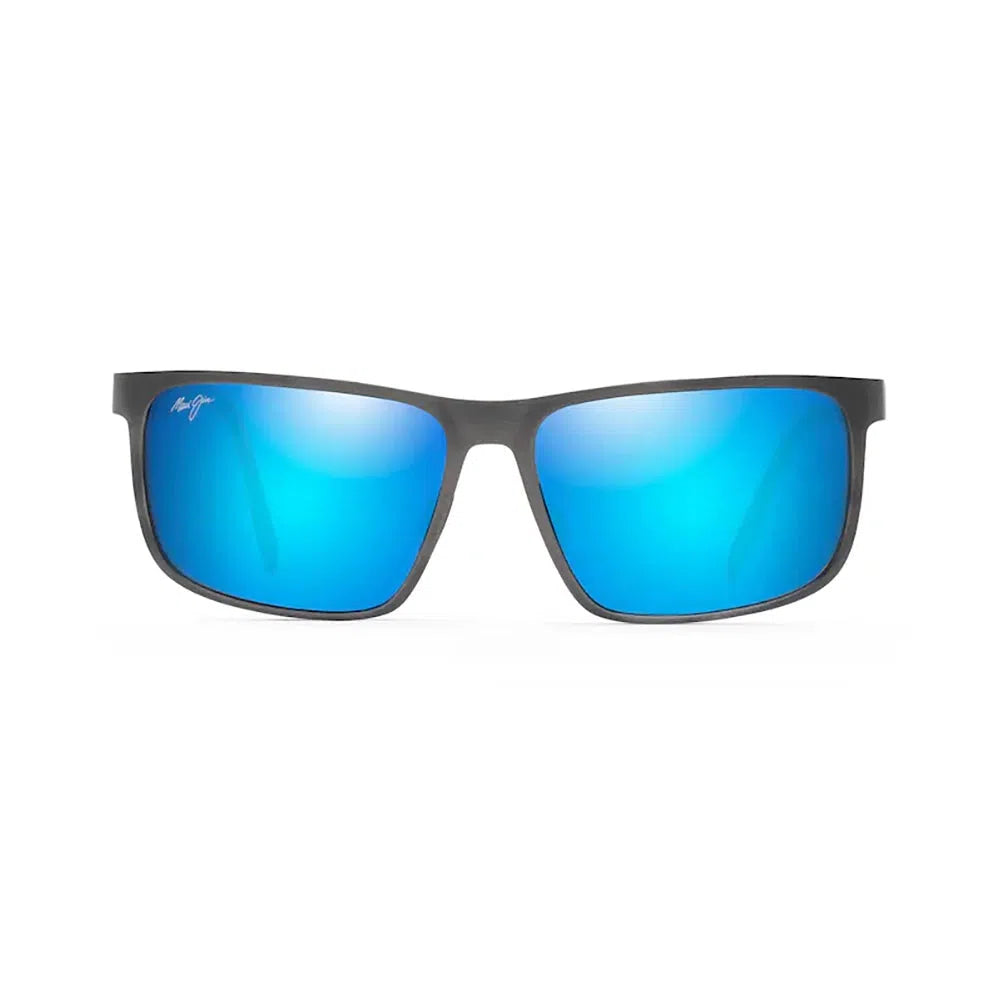 MAUI JIM Wana Sunglasses Brushed Dark Gunmetal | Blue Hawaii