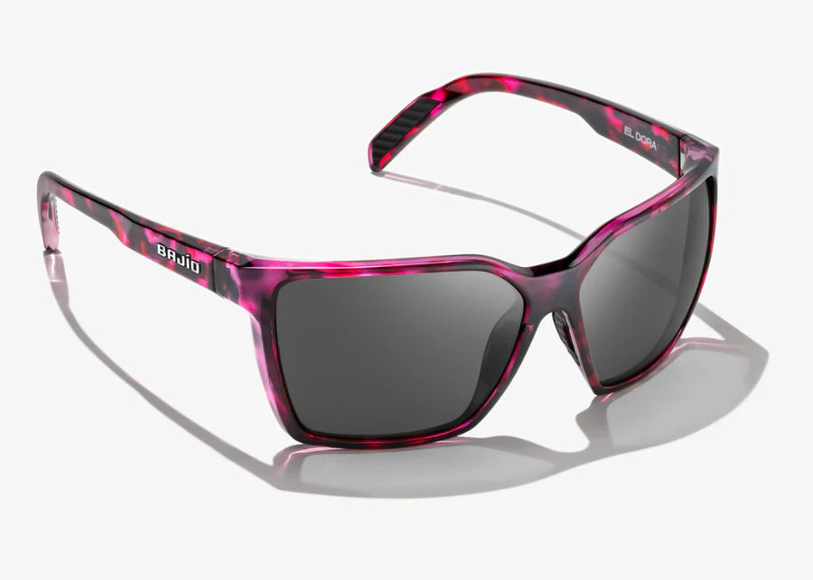 BAJIO Eldora Sunglasses | Pink Tort Gloss Frame/ Gray Polycarbonate Lenses
