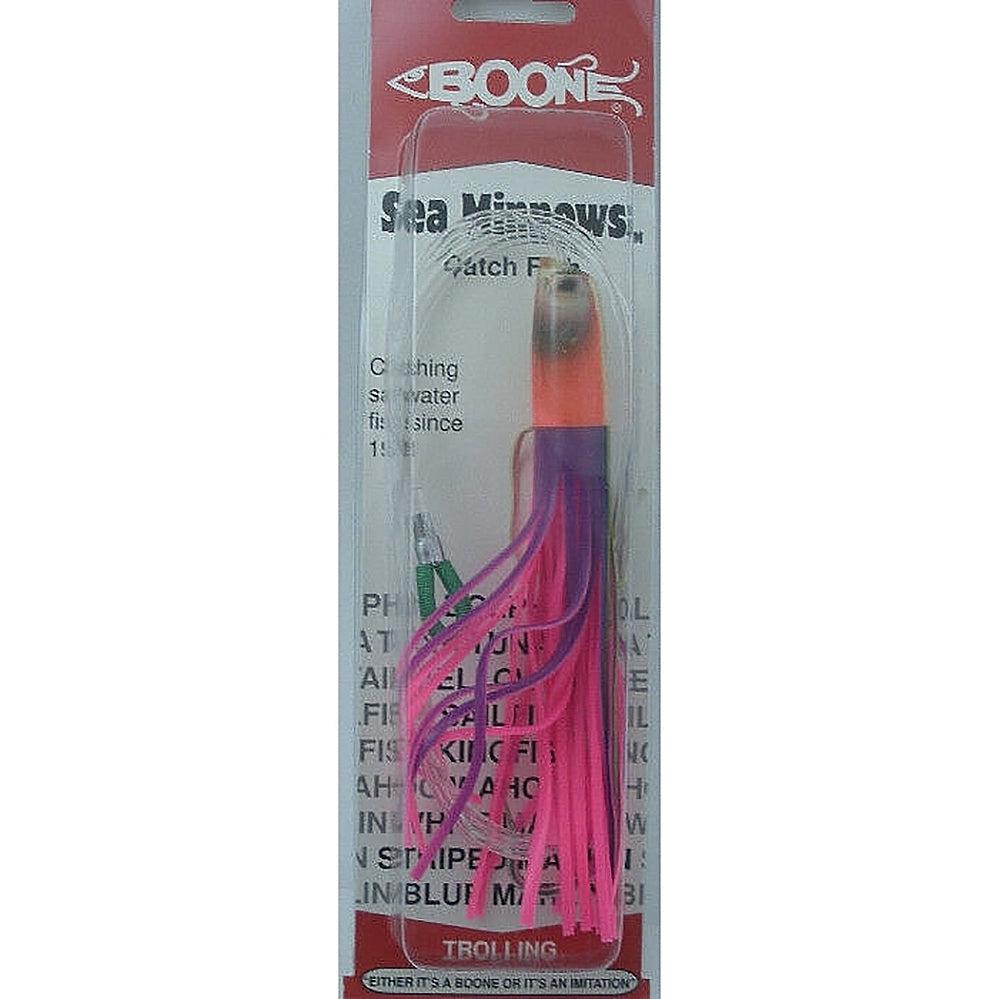 Boone 50699 6&quot; Rigged Sea Minnow Striker Purple-Pinkbelly