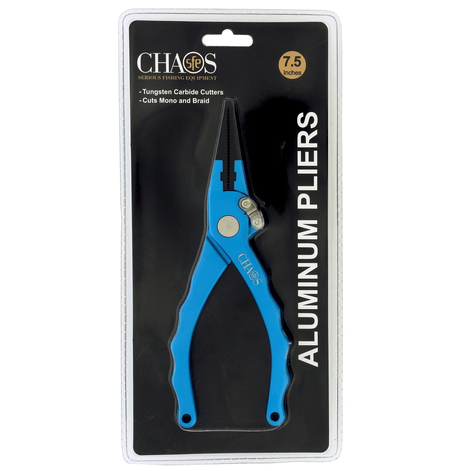 CHAOS Aluminium Plier Blue 7.5" with Sheath & Landyard