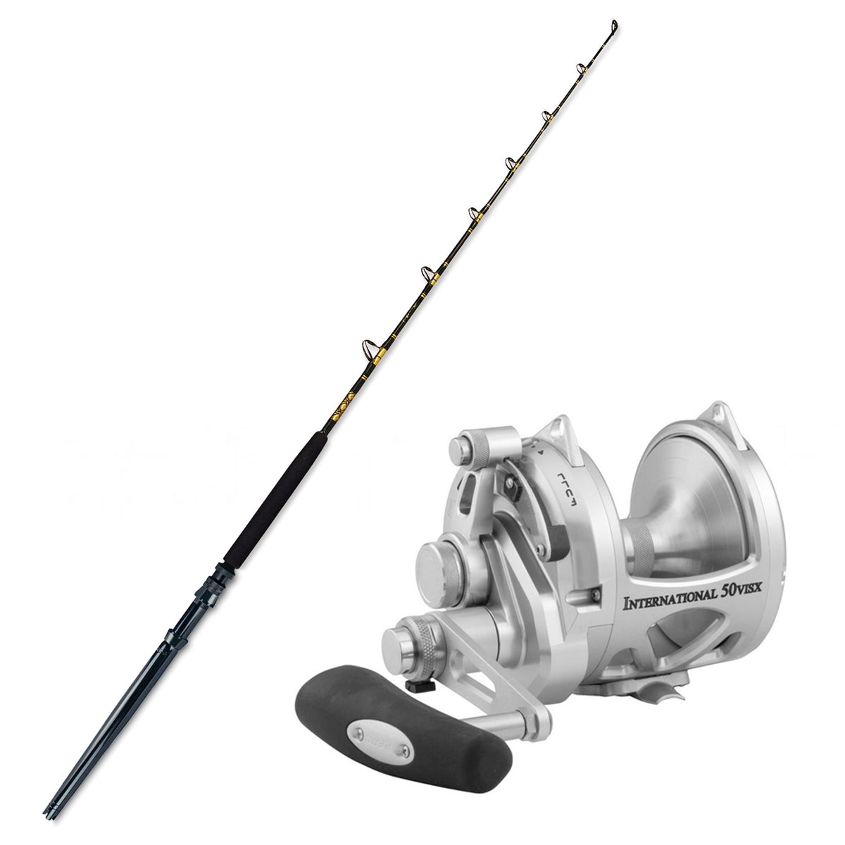 PENN International 50VISX with CHAOS ECL 50-100 6FT Rod and Reel Combo