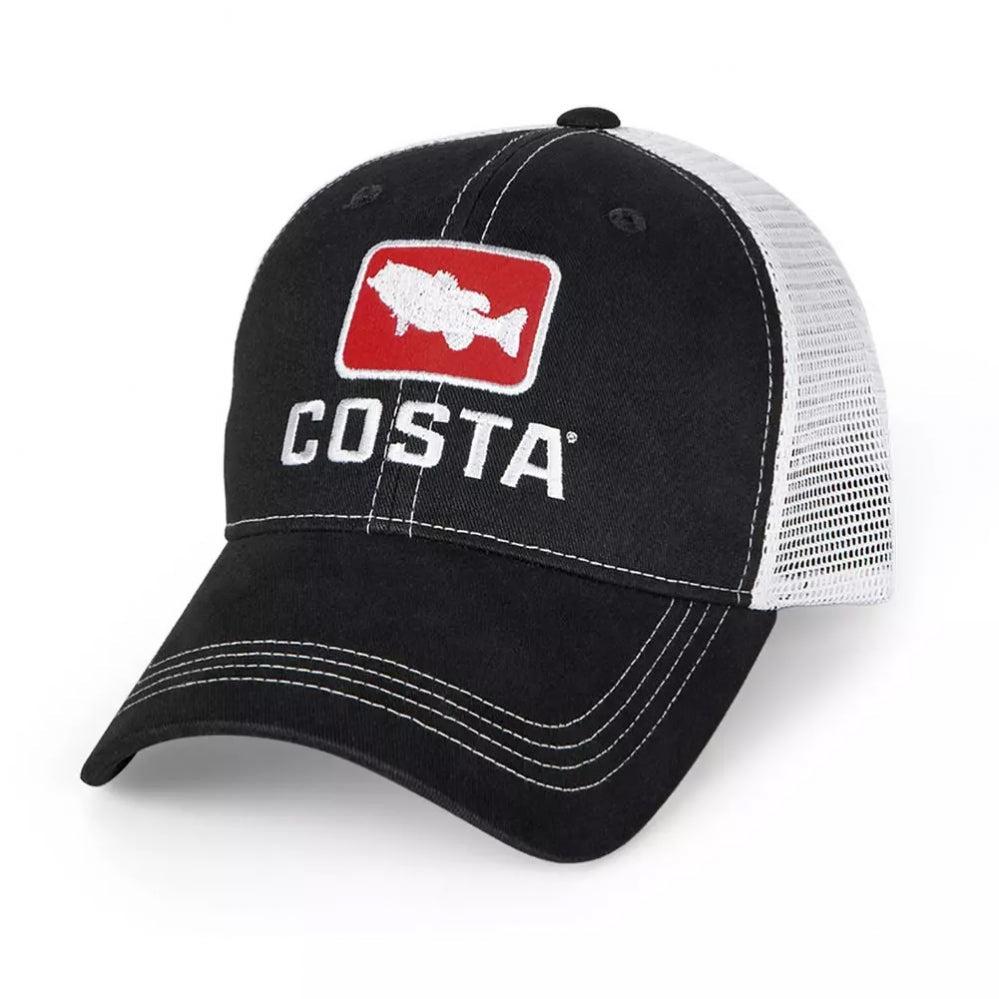 Costa Bass Trucker Hat Black-White