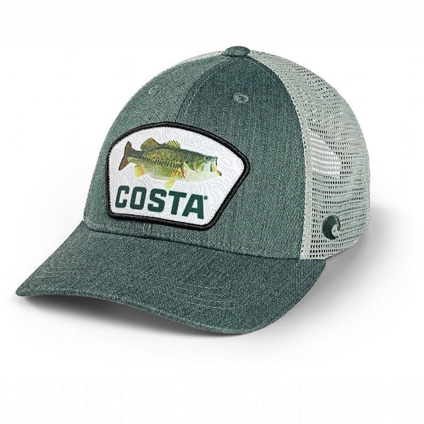 Costa Topo Largemouth Bass Trucker Hat - Green from COSTA - CHAOS Fishing