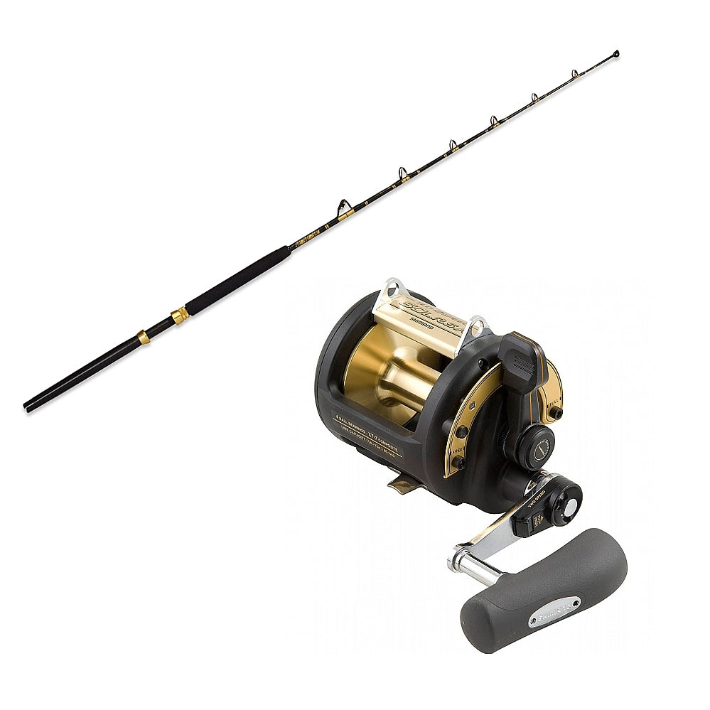 ECA 50-100 6&#39; Slick Butt CHAOS Gold With Reels Conventional &amp; Trolling Combo