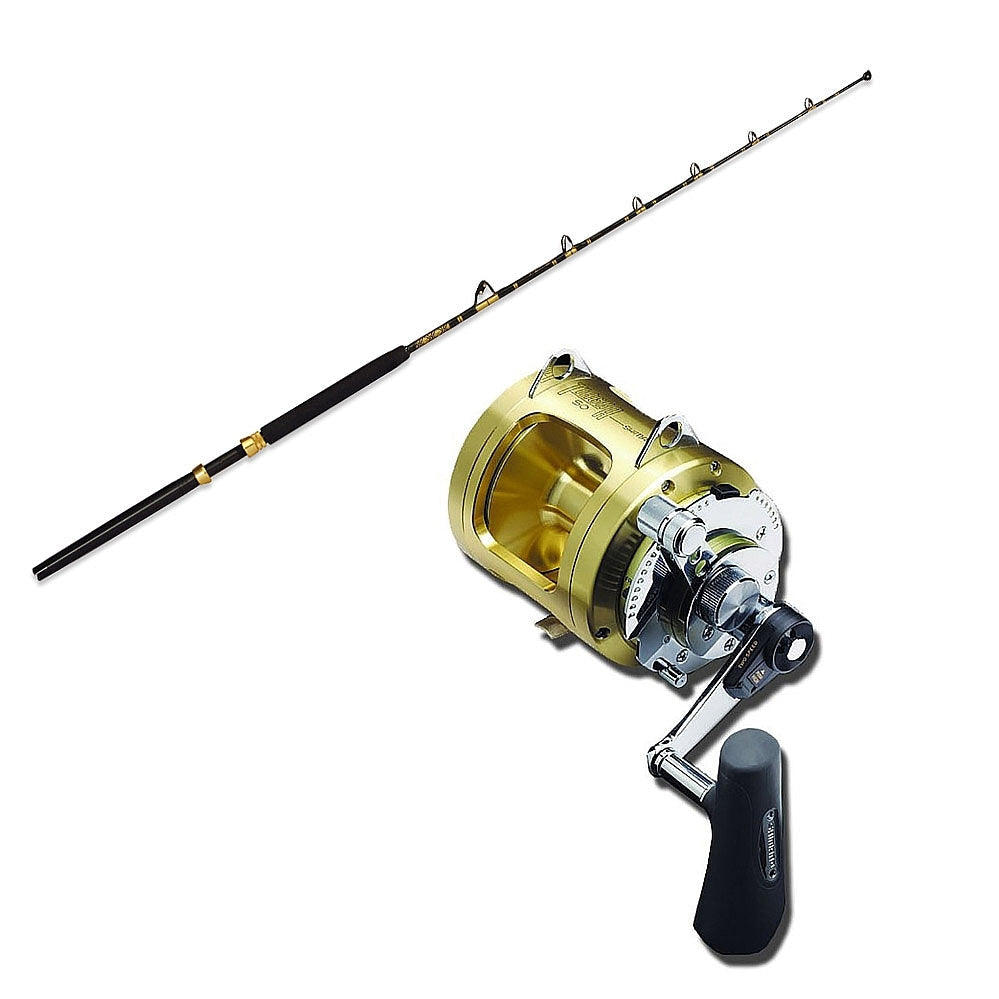 ECA 50-100 6' Slick Butt CHAOS Gold With Reels Conventional & Trolling Combo