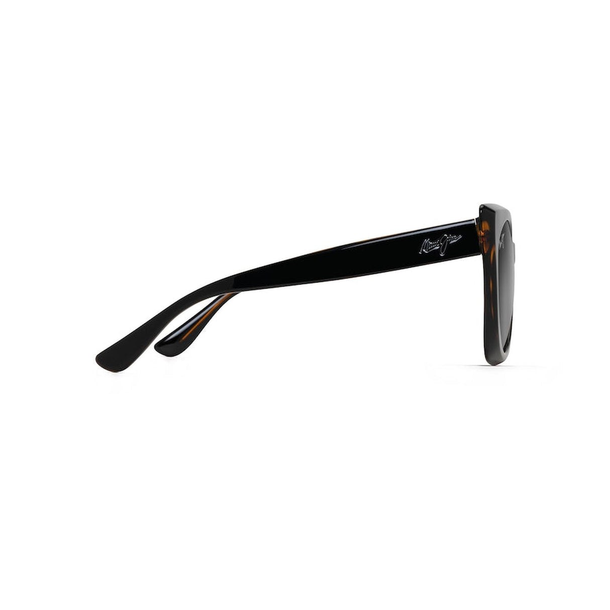 MAUI JIM Pakalana Sunglasses Black with Tortoise Interior | Neutral Grey
