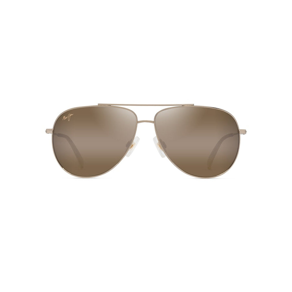 MAUI JIM Hau'oli Sunglasses Shiny Light Gold with Orange & Yellow | HCL Bronze