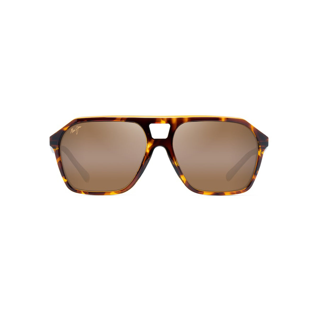 MAUI JIM Wedges Sunglasses Tortoise with Amber Interior | HCL Bronze