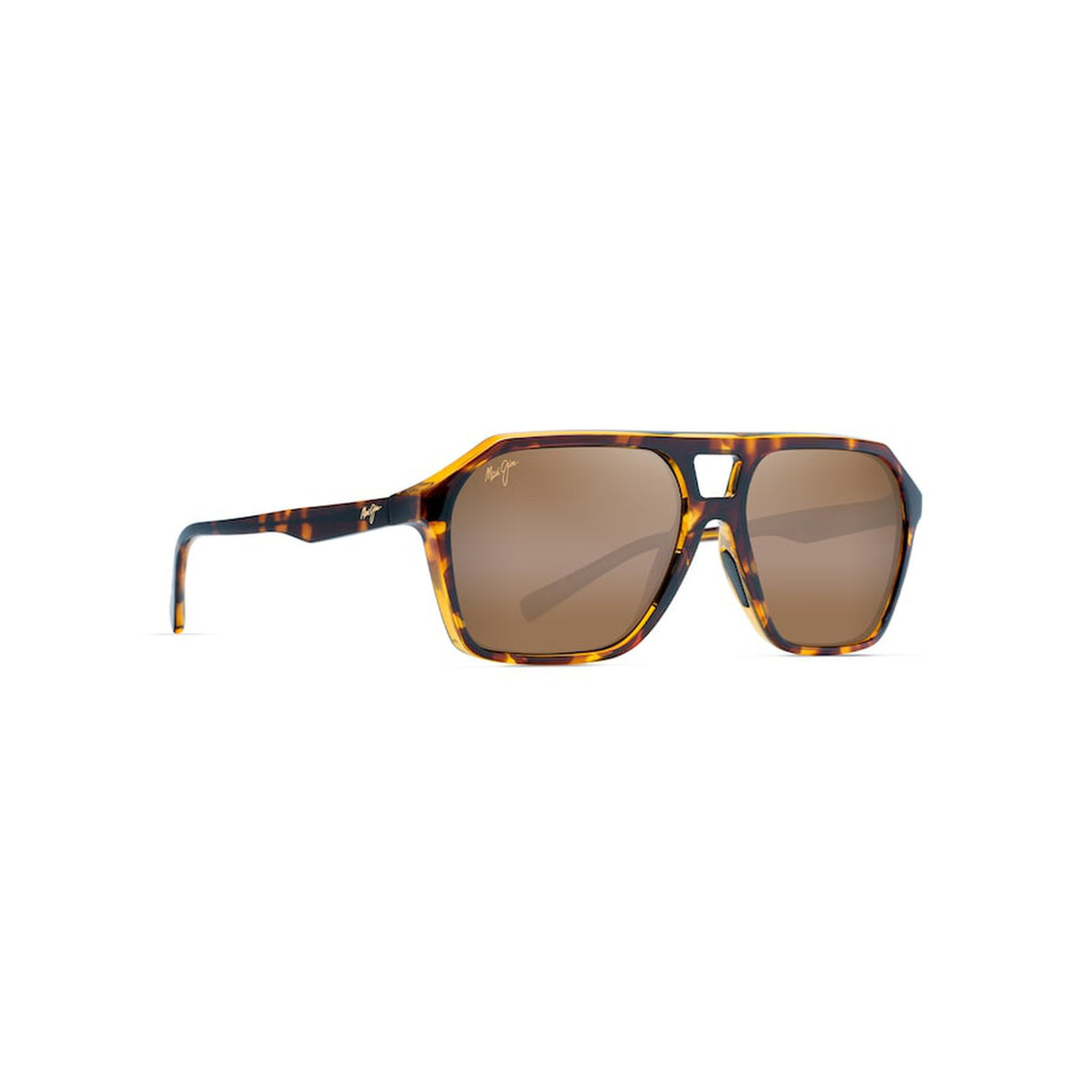 MAUI JIM Wedges Sunglasses Tortoise with Amber Interior | HCL Bronze