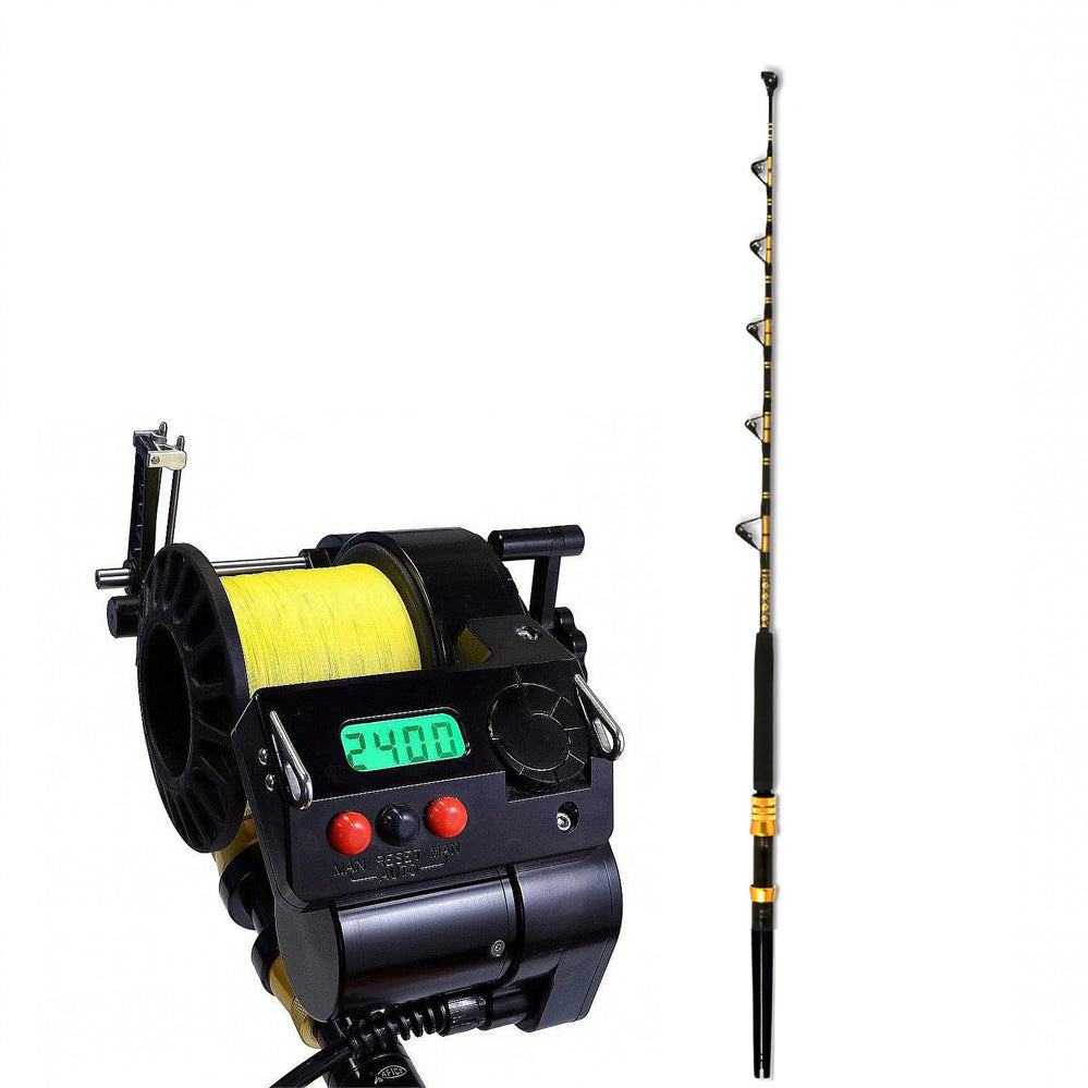 Lindgren-Pitman SV-2400 Electric with CHAOS Rodzilla 60-130 6FT Gold Rod Combo