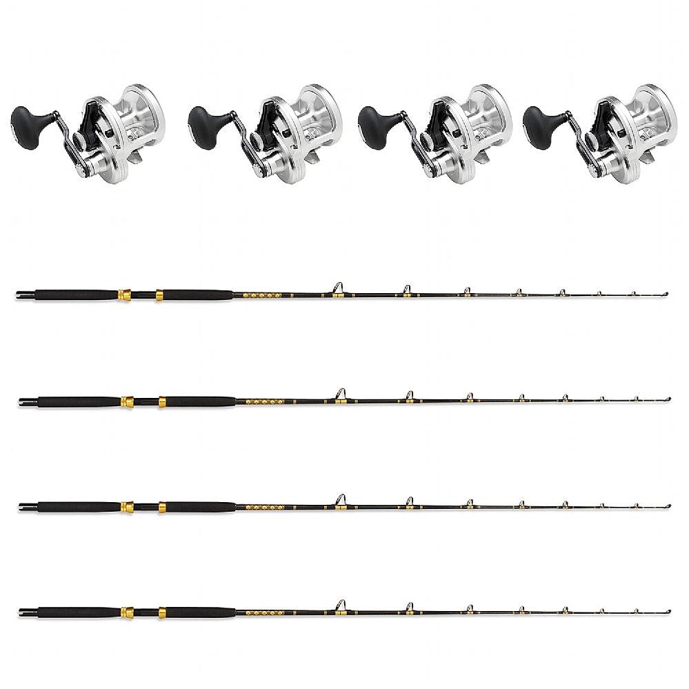 Live Bait Combo Set of 4: Shimano TALICA 20 BFC with K 15-50 7FT Rods