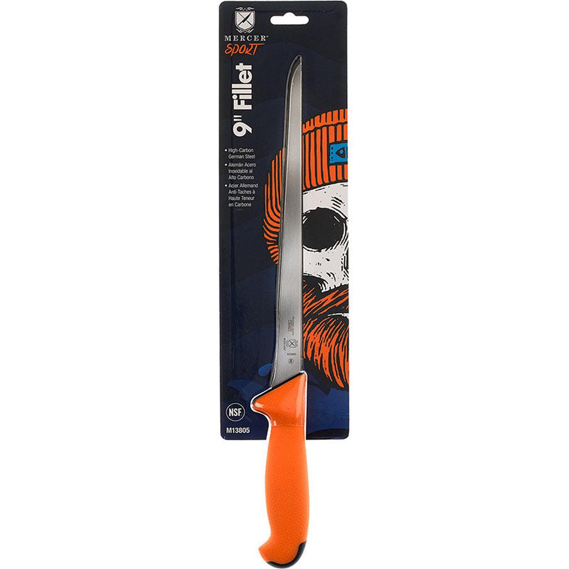 MERCER SPORT Orange Sport Handle Fillet 9" Knife