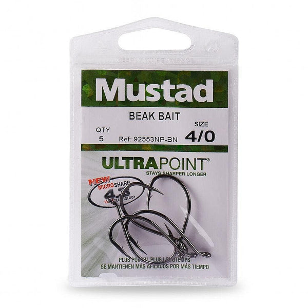 Mustad 39928NP Black Nickel Octopus Inline Circle, Up Eye from MUSTAD -  CHAOS Fishing