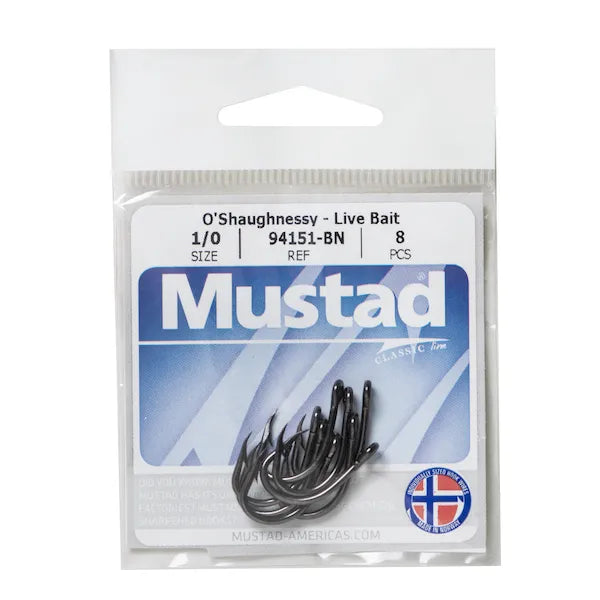 Mustad O'Shaughnessy Live Bait 3X Point Bent - 94151