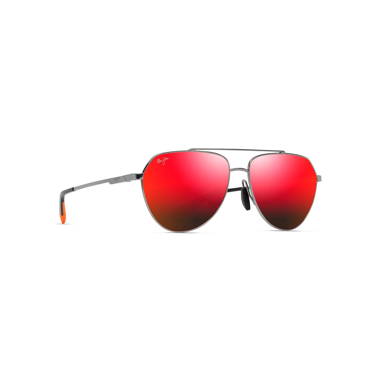 MAUI JIM Waiwai Sunglasses Shiny Light Ruthenium | HAWAII LAVA