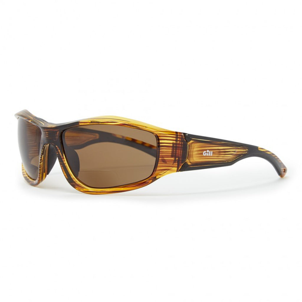 GILL Race Vision Bi-Focal Sunglasses Woodgrain/Amber