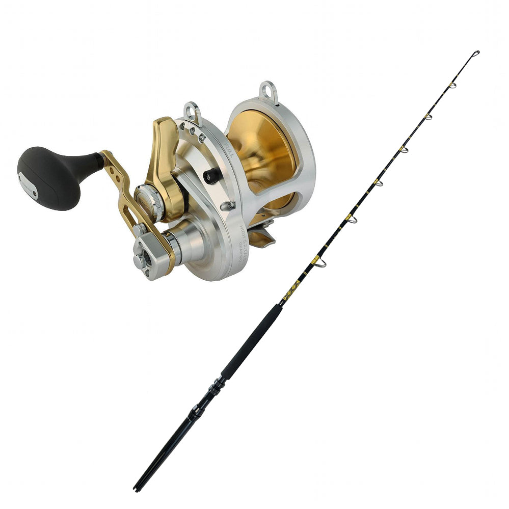 SHIMANO Talica 20II LD w/ ECL 30-50 SIC Guides 2PC Tournament Series 6FT Gold
