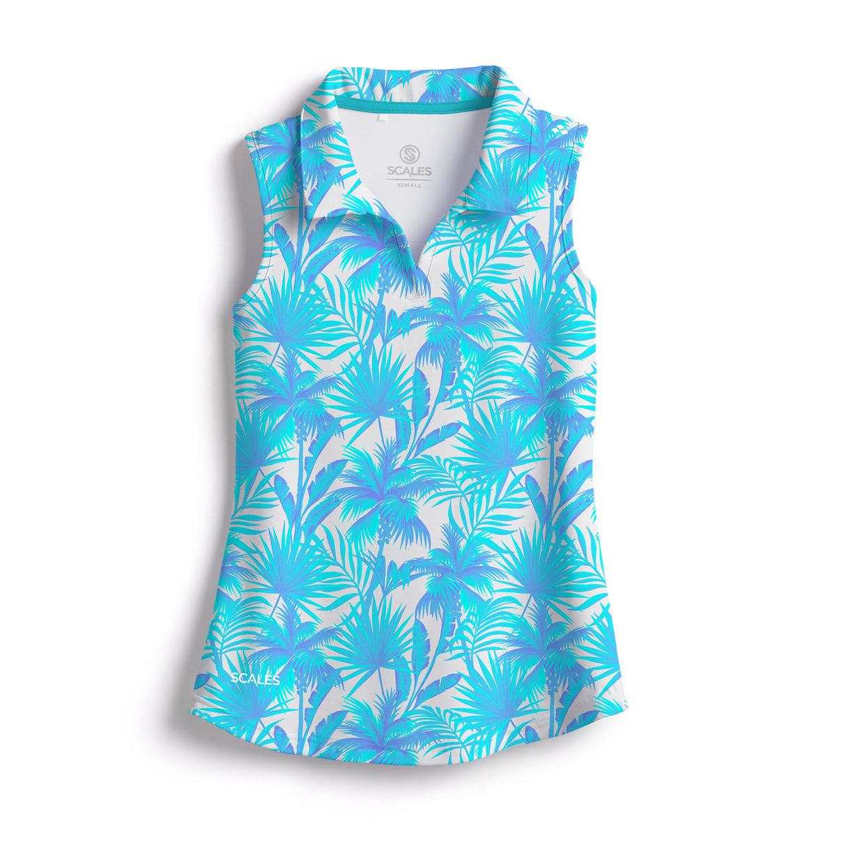 SCALES Palm City Womens Sleeveless Polo