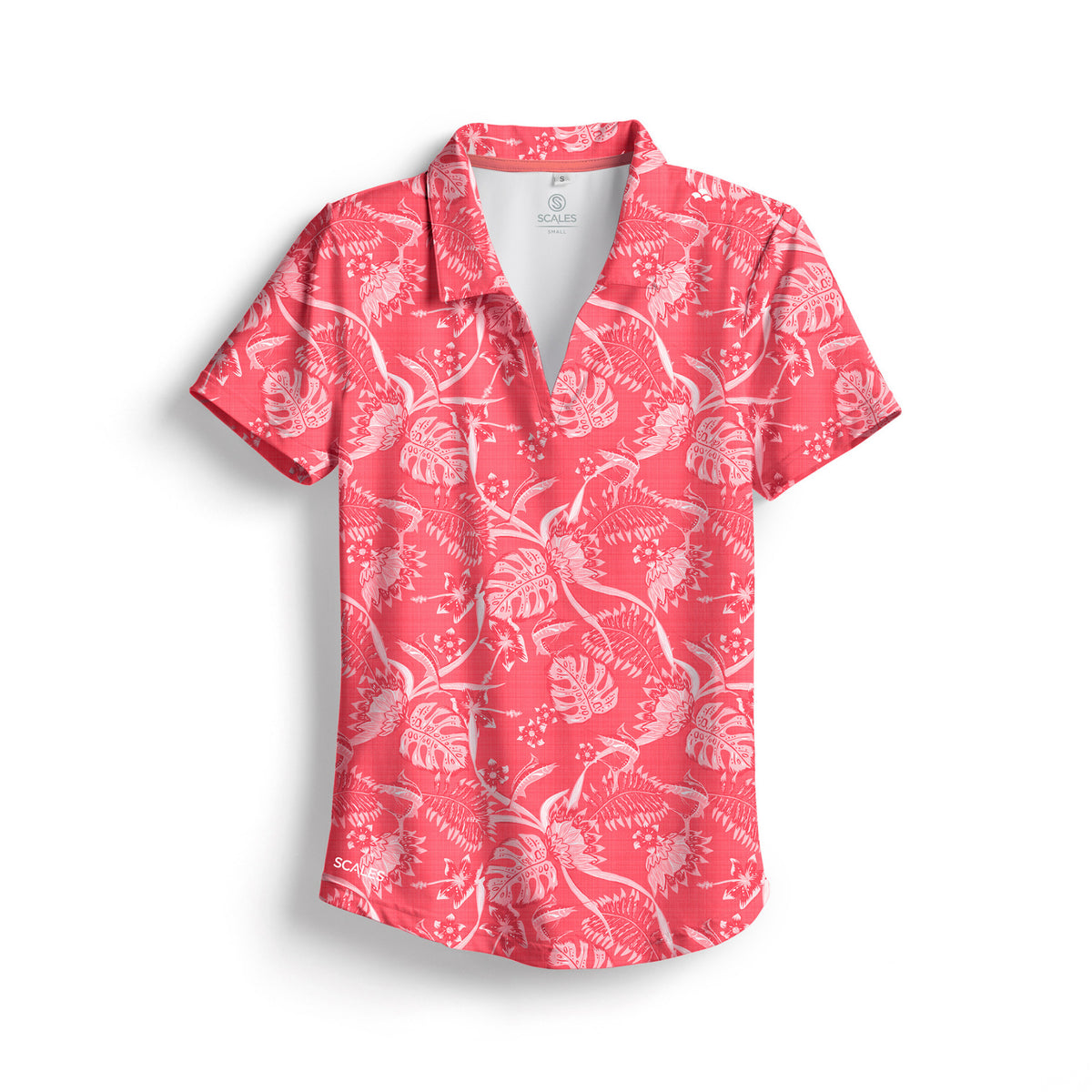 SCALES Tropic Star Womens Short Sleeve Polo