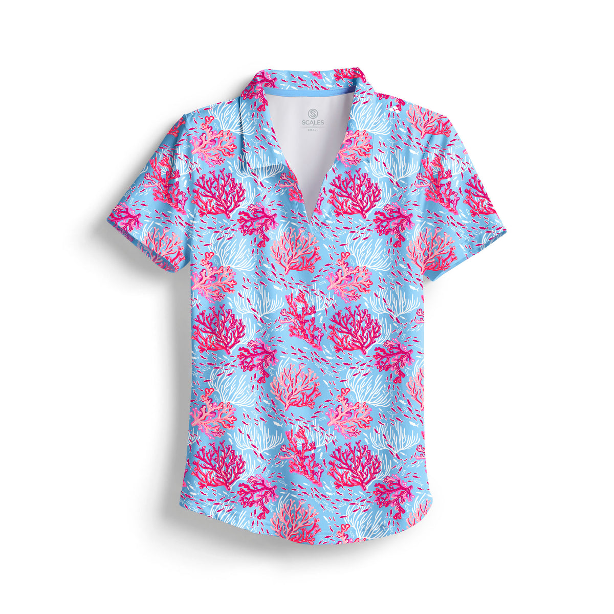 SCALES Coral Reef Womens Polo