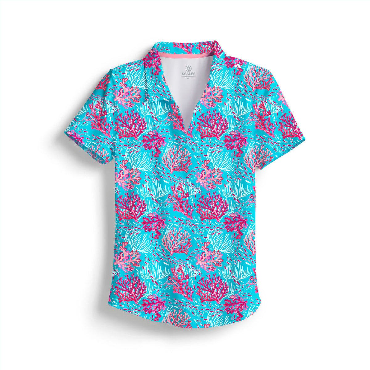 SCALES Coral Reef Womens Polo