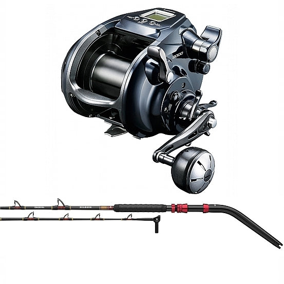 Shimano Forcemaster 9000A Electric Reel with Daiwa Seaborg Dendoh 6' Heavy Rod 60XH-DDL Combo
