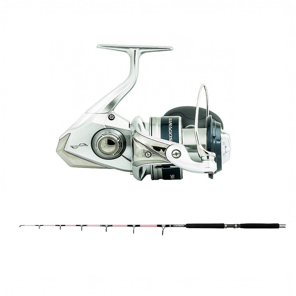Shimano SARAGOSA SW A 8000HG with SPC 10-25 7' CHAOS Silver and Pink Combo
