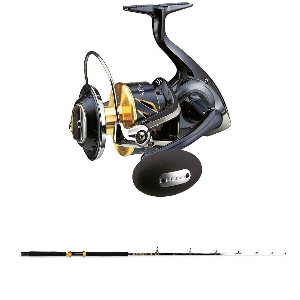 Shimano STELLA SW C 8000 PGC with CHAOS SPC 15-30 7FT Gold Rod Combo