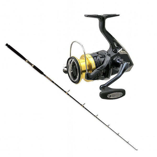 Shimano STELLA SW C 6000 HGC with CHAOS SPC 10-25 7FT Gold Rod