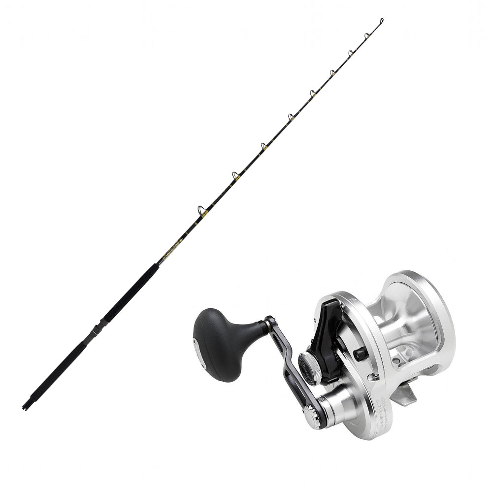 4 Shimano TALICA 20BFC Conventional with 4 CHAOS KC 15-30 7FT Composite Gold Combo