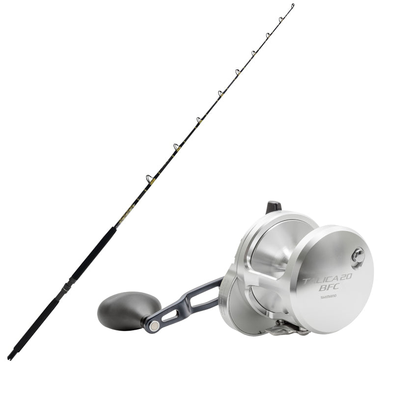 Shimano TALICA 20 BFC Conventional with CHAOS KC 15-30 7FT Rod Combo