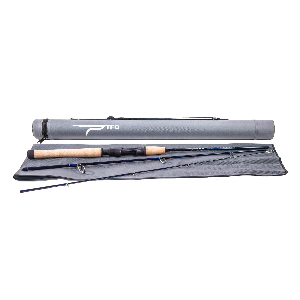 Temple Fork Outfitters 7FT Med-Light 3pc Traveler Spinning Rod w/ Case