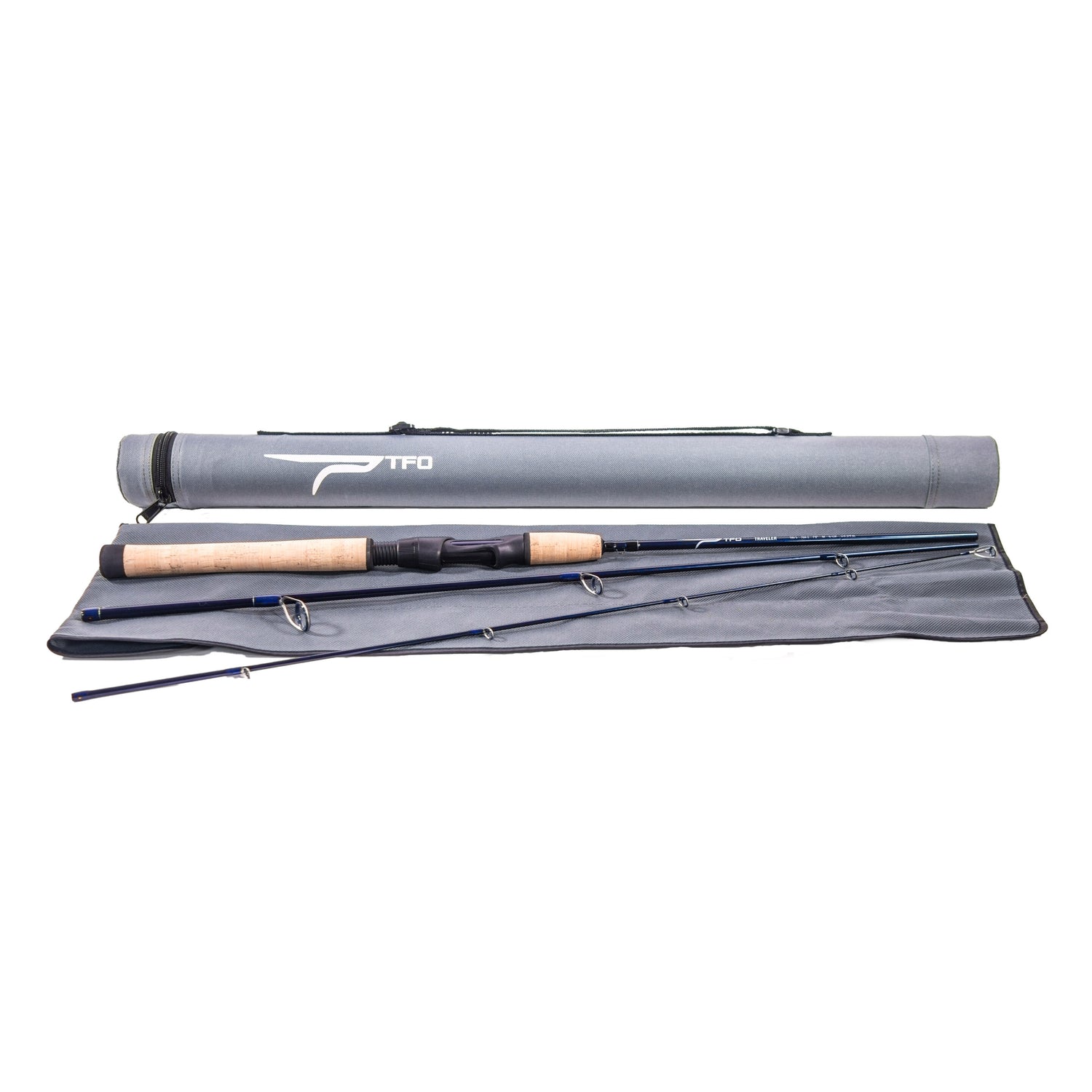 Temple Fork Outfitters 7FT Med-Light 3pc Traveler Spinning Rod w/ Case