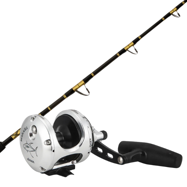 CHAOS KC Live Bait Rod with Okuma Makaira Special Edition 10-II SEA Reel Combo