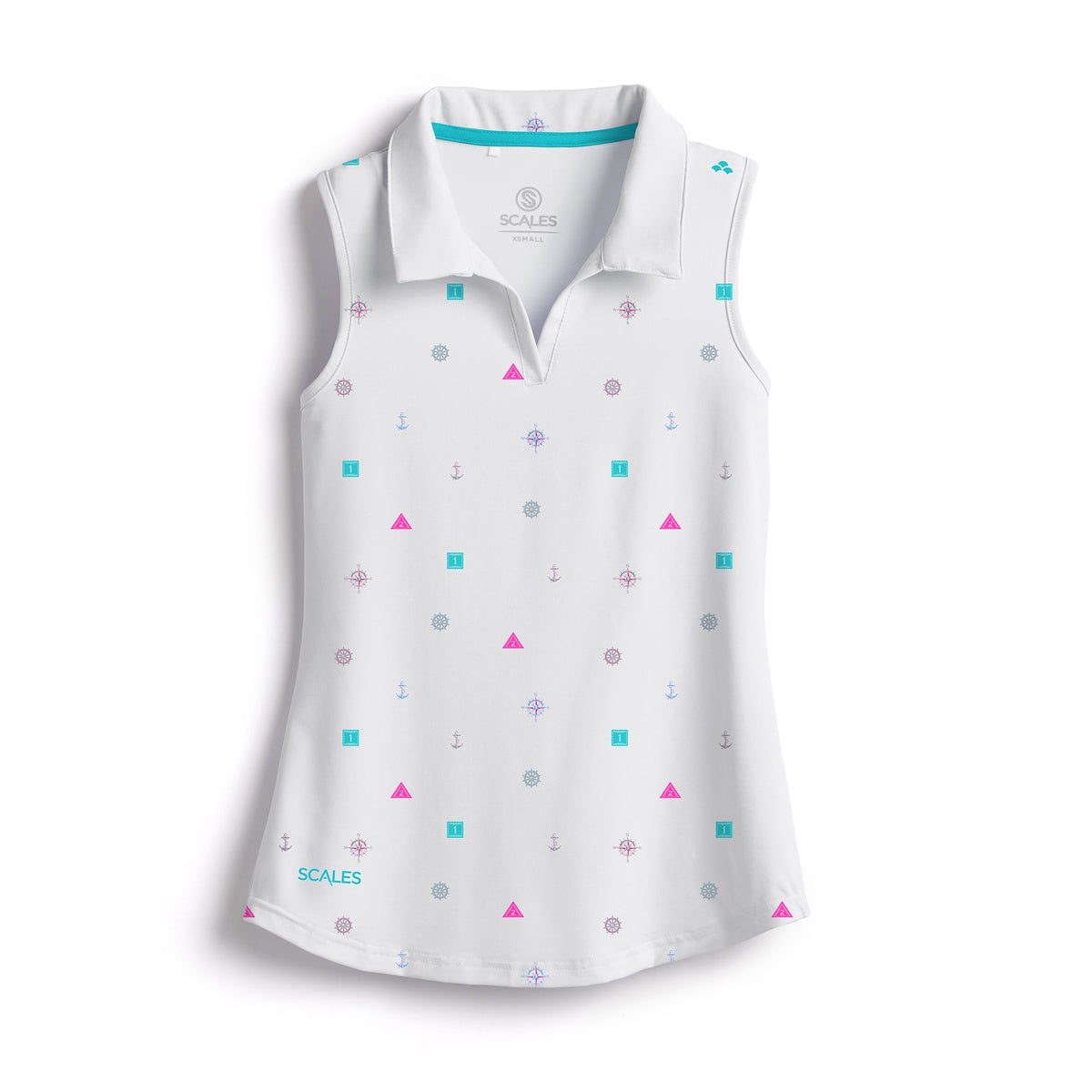 SCALES Qualified Womens Sleeveless Polo