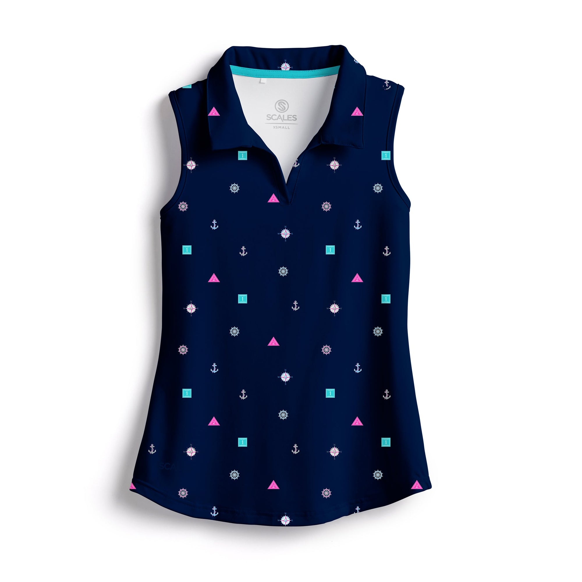 SCALES Qualified Womens Sleeveless Polo